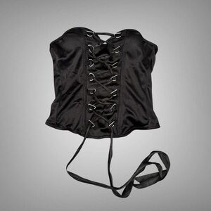 Spirit Black Corset with Metal Accents